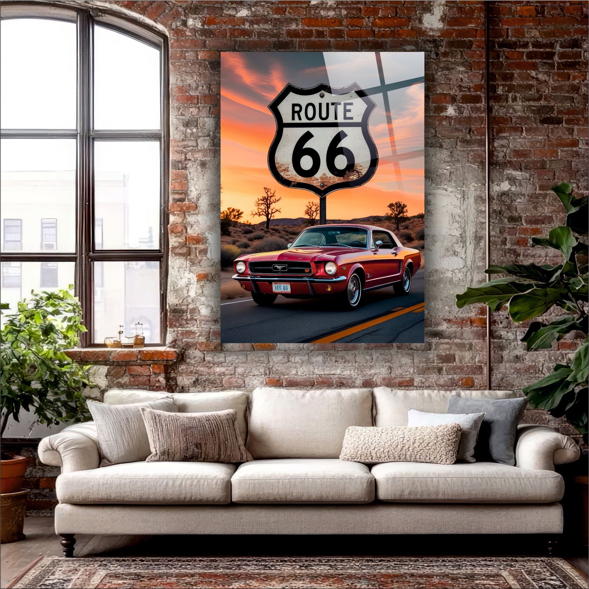 Route 66 Klasik Mustang Cam Tablo