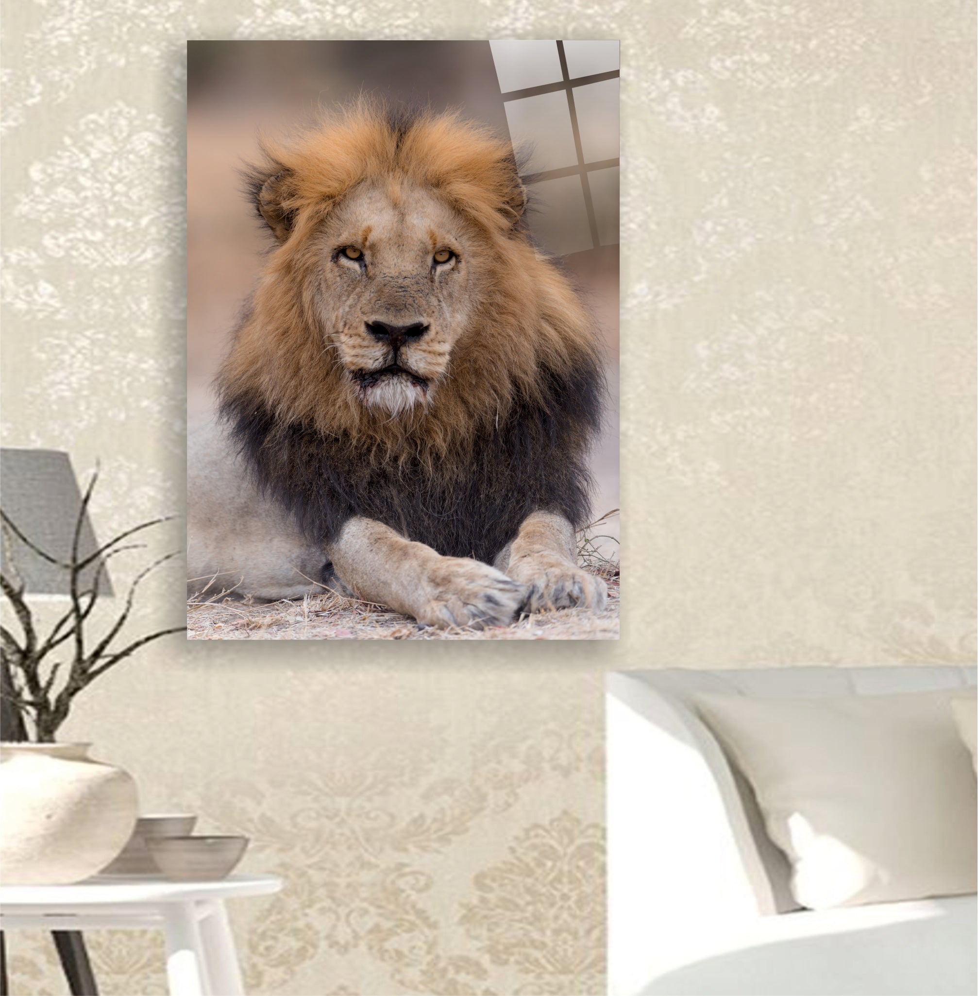ASLAN-31 Güçlü Erkek Aslan Portresi