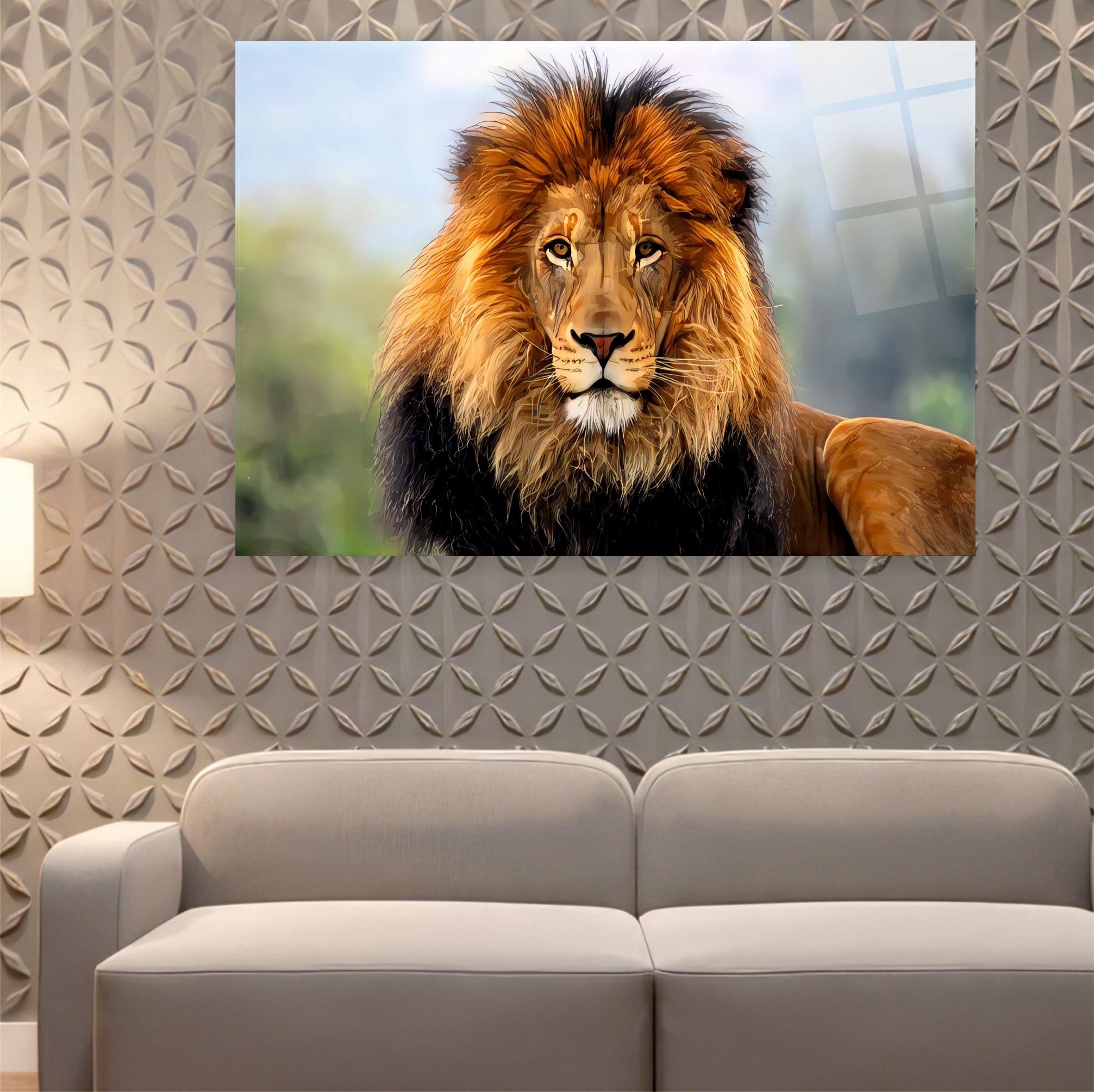 ASLAN-9 Sanatsal Erkek Aslan Portresi