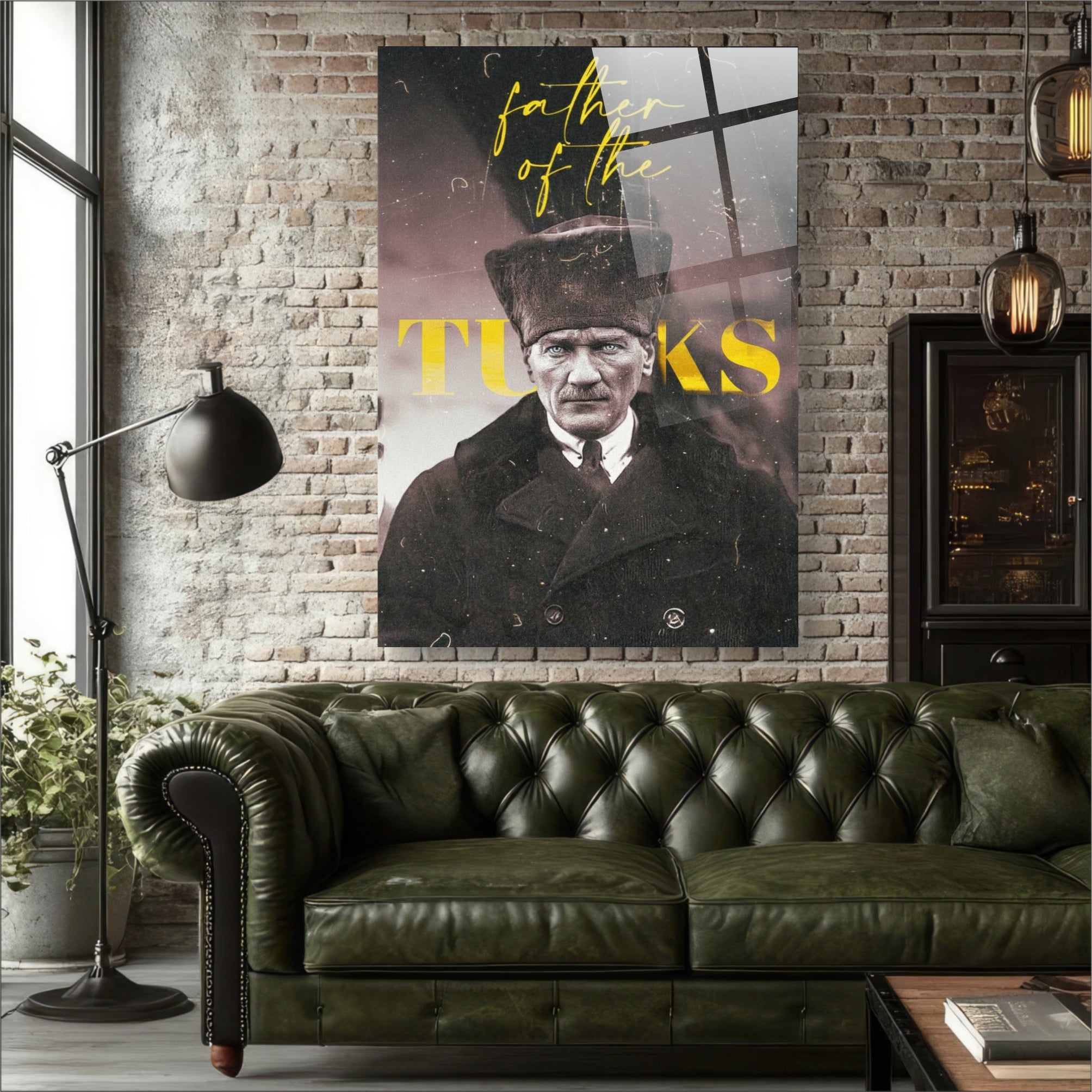 Atatürk Cam Tablo-Legacy Serisi Father of the Turks