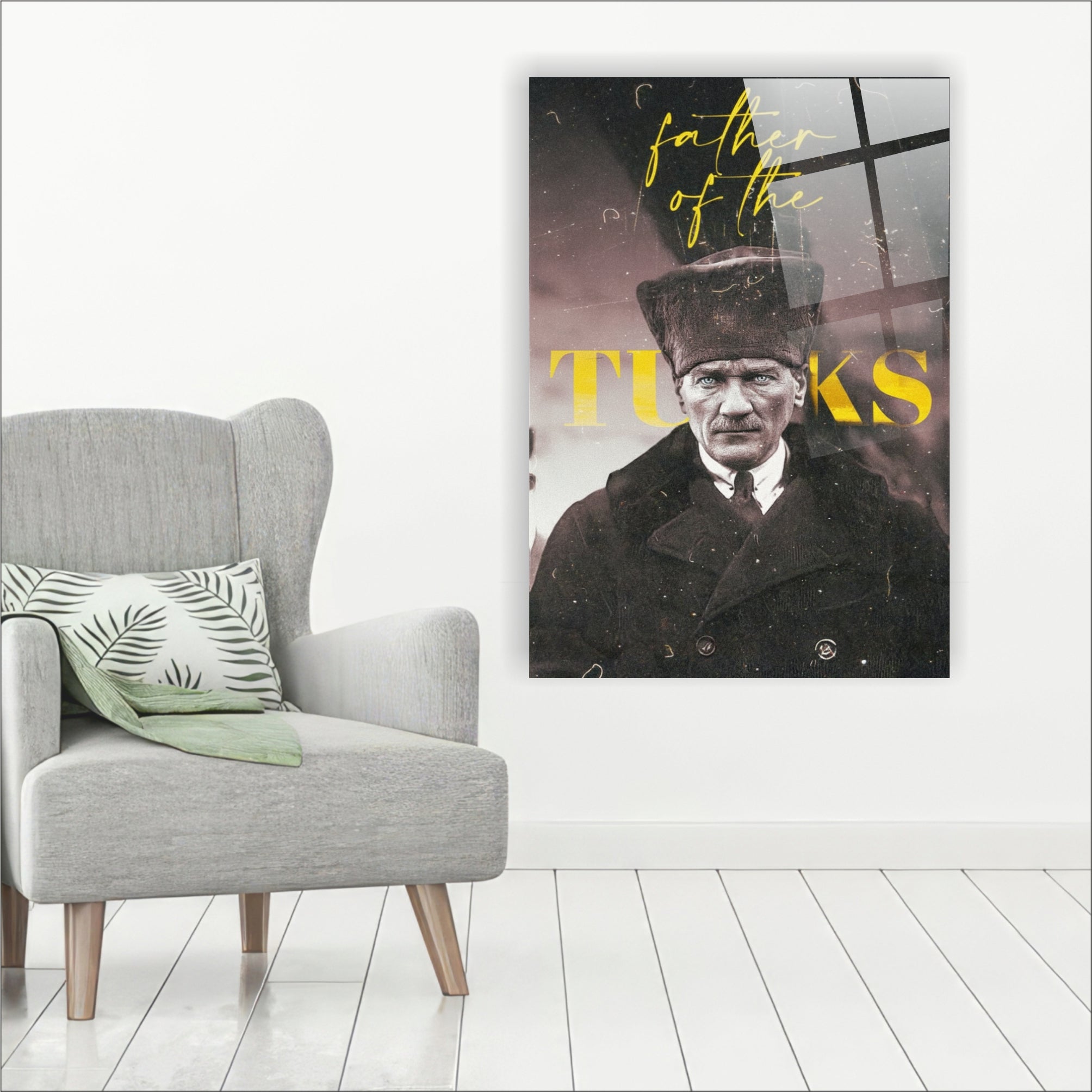 Atatürk Cam Tablo-Legacy Serisi Father of the Turks