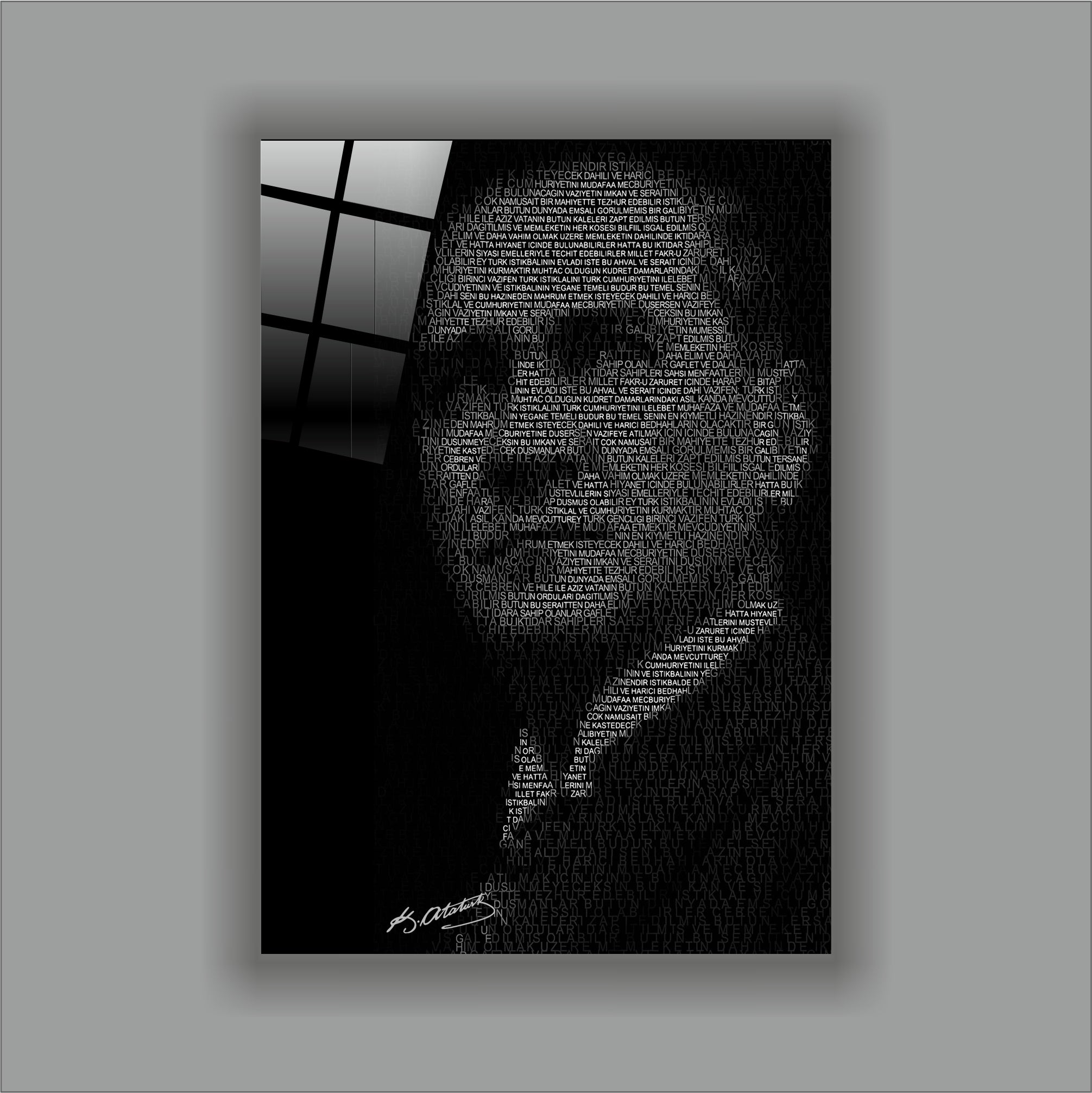 Atatürk Cam Tablo