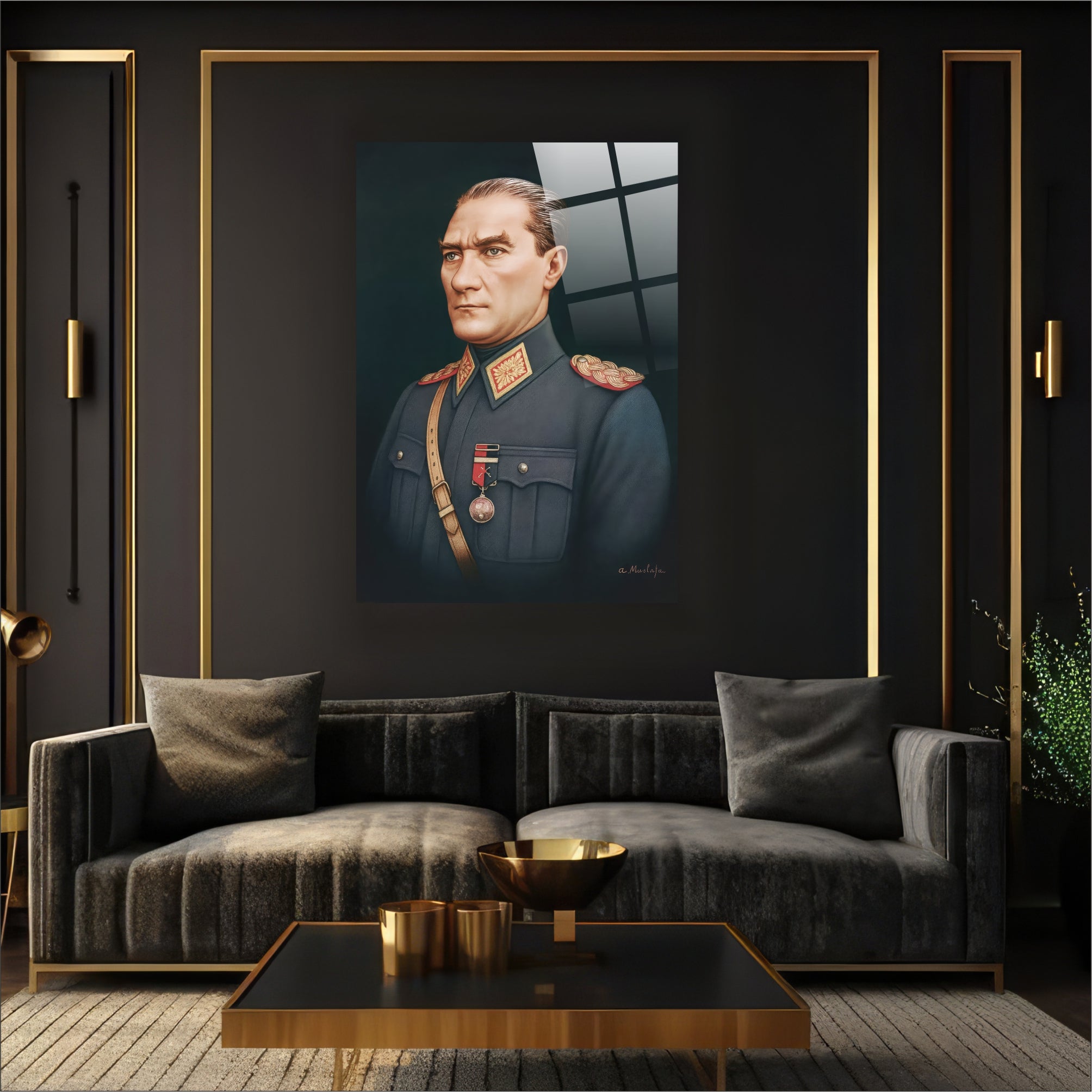 Atatürk Cam Tablo