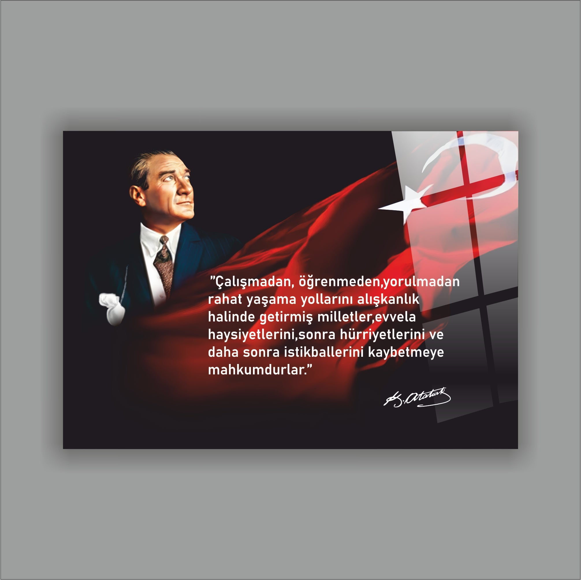 Atatürk Cam Tablo