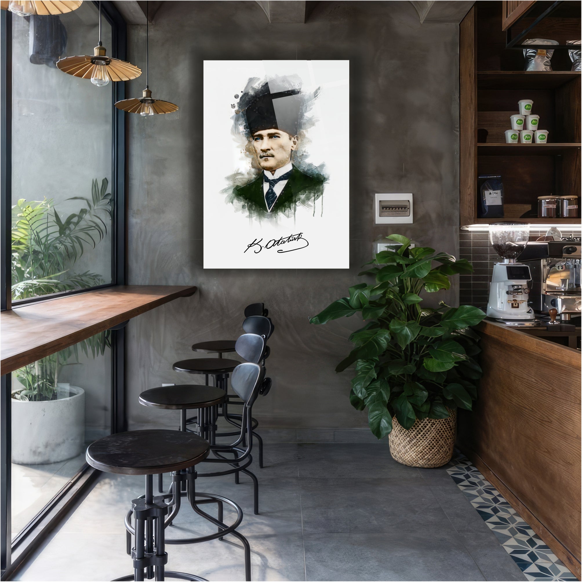 Atatürk Cam Tablo