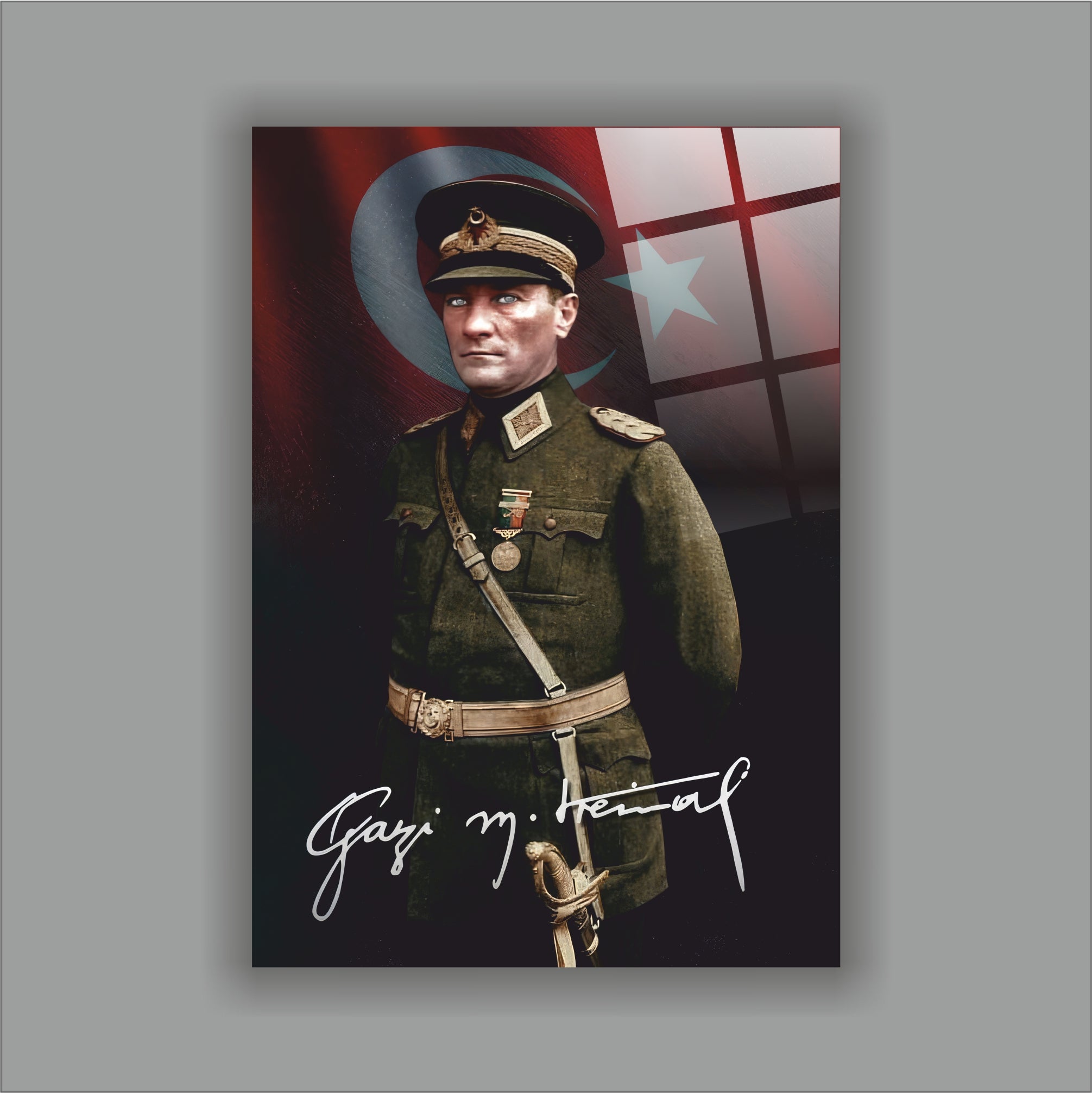 Atatürk Cam Tablo