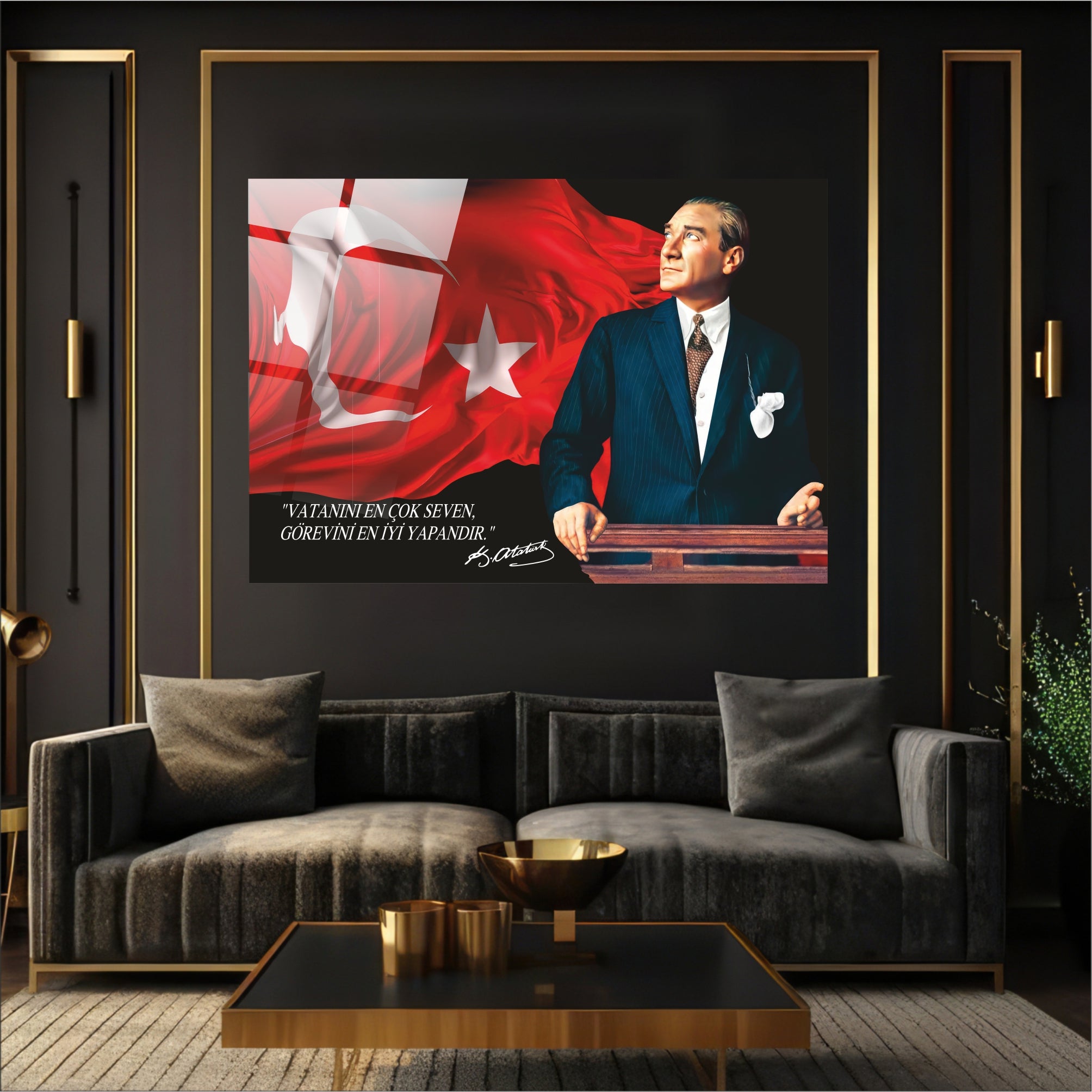 Atatürk Cam Tablo