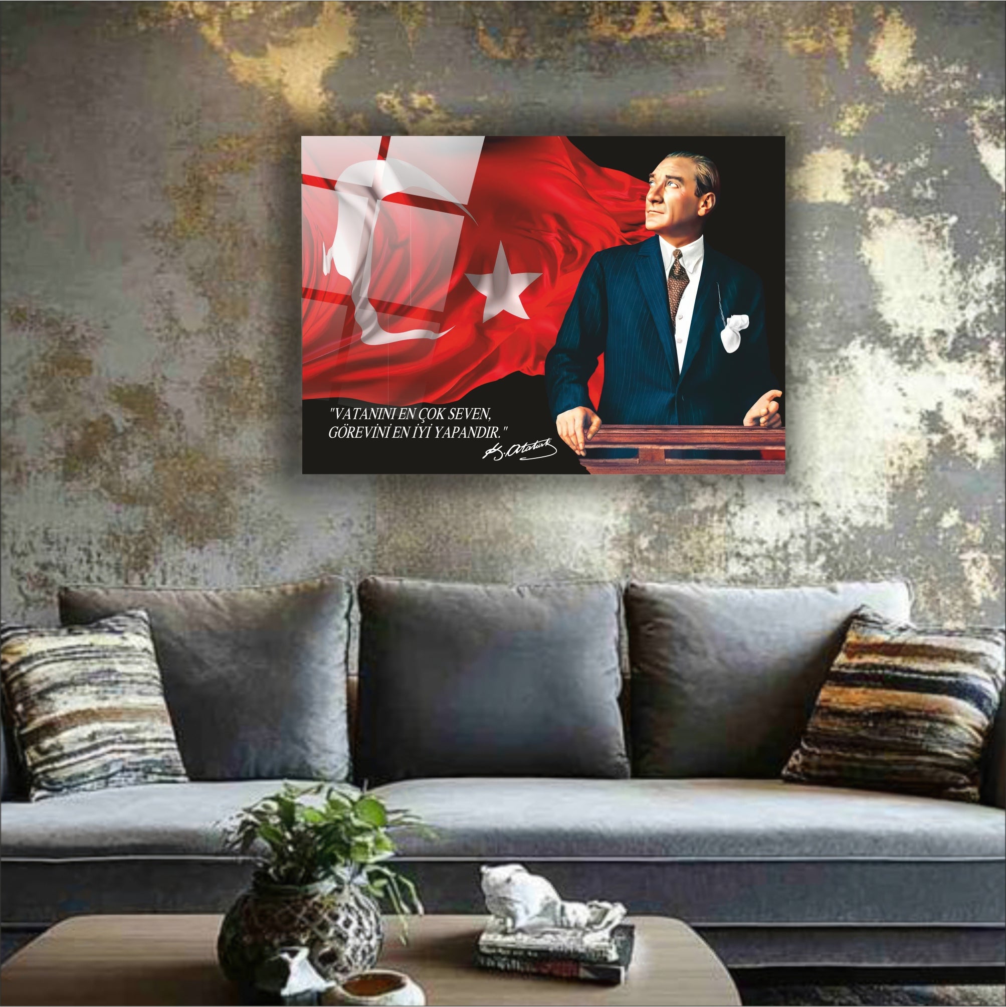 Atatürk Cam Tablo