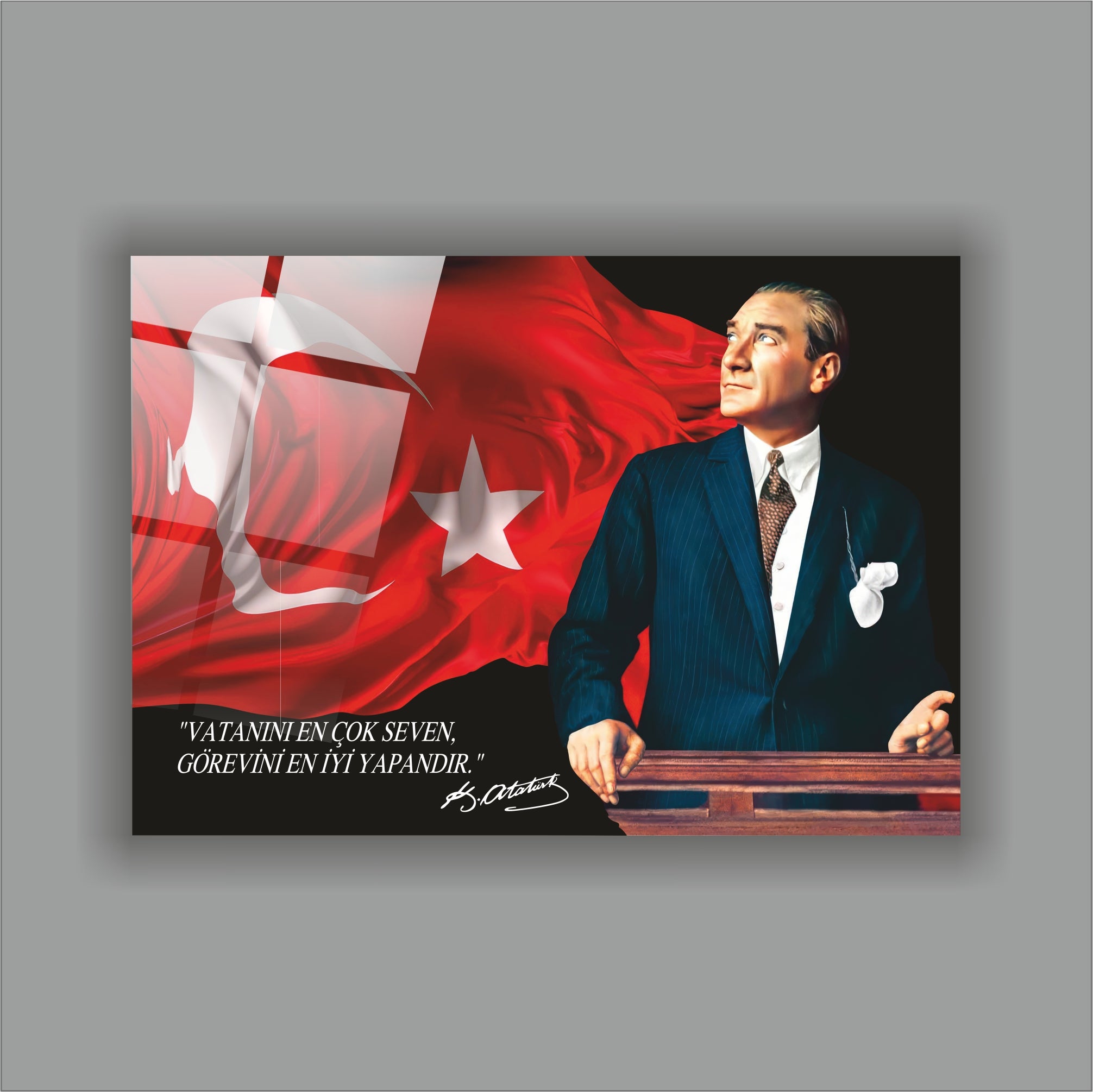 Atatürk Cam Tablo