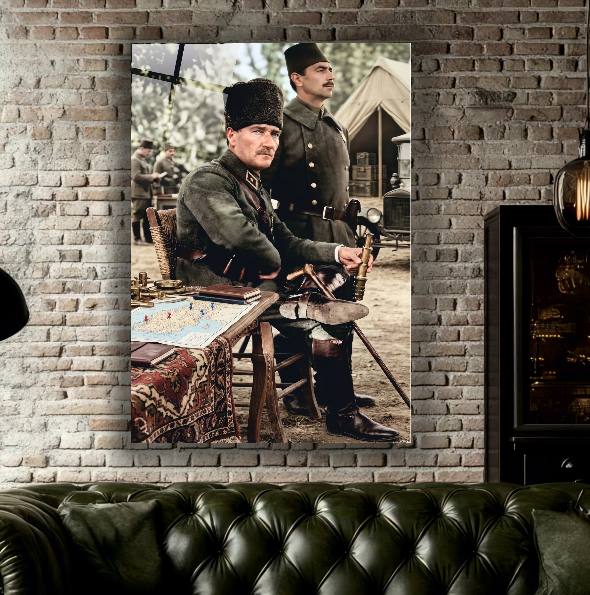 ATA-170 Atatürk Cam Tablo Cephe Karargâhı Stratejik Portre Tasarımı