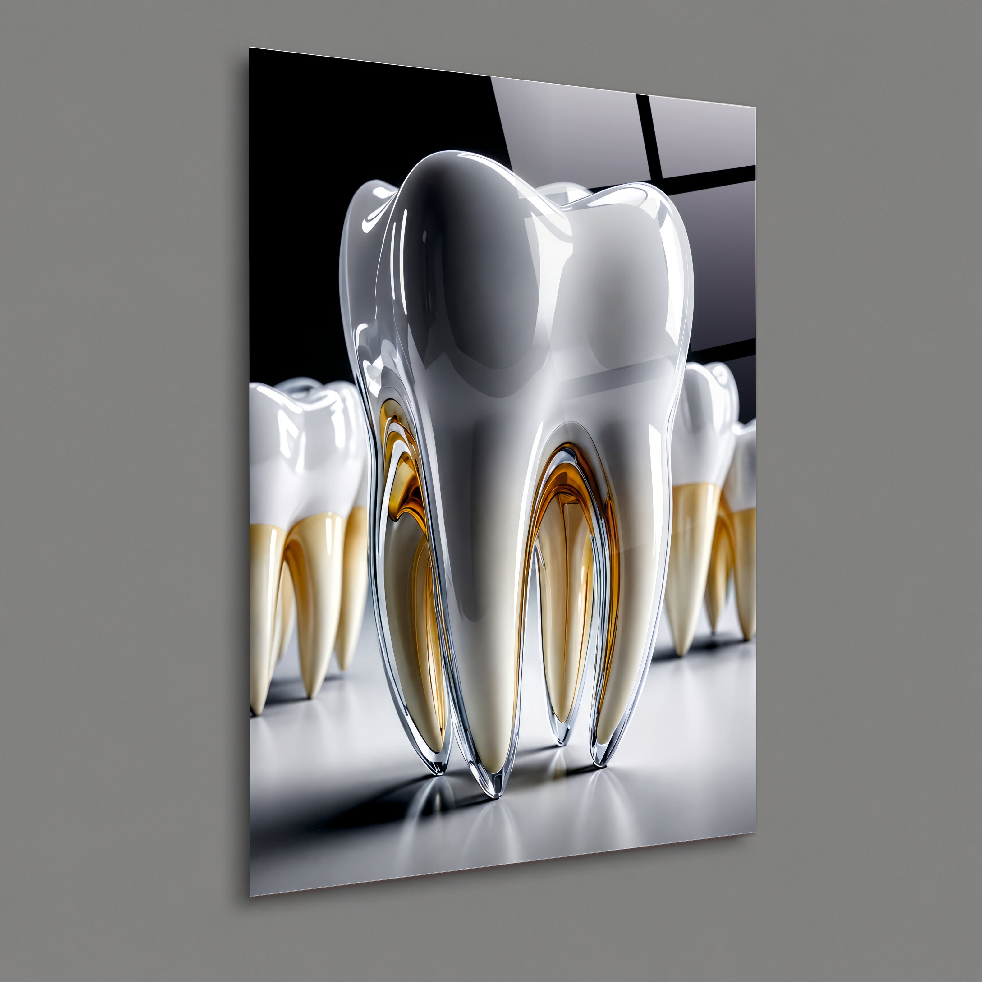 DİŞ-3 Modern Diş Anatomisi Cam Tablo